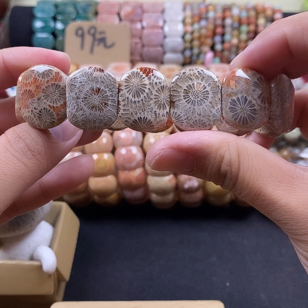 硅化珊瑚（珊瑚玉）未镶嵌手牌  上新 17