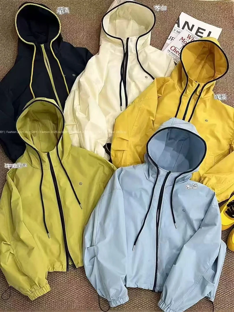 【丽鑫】春款连帽冲锋衣外套