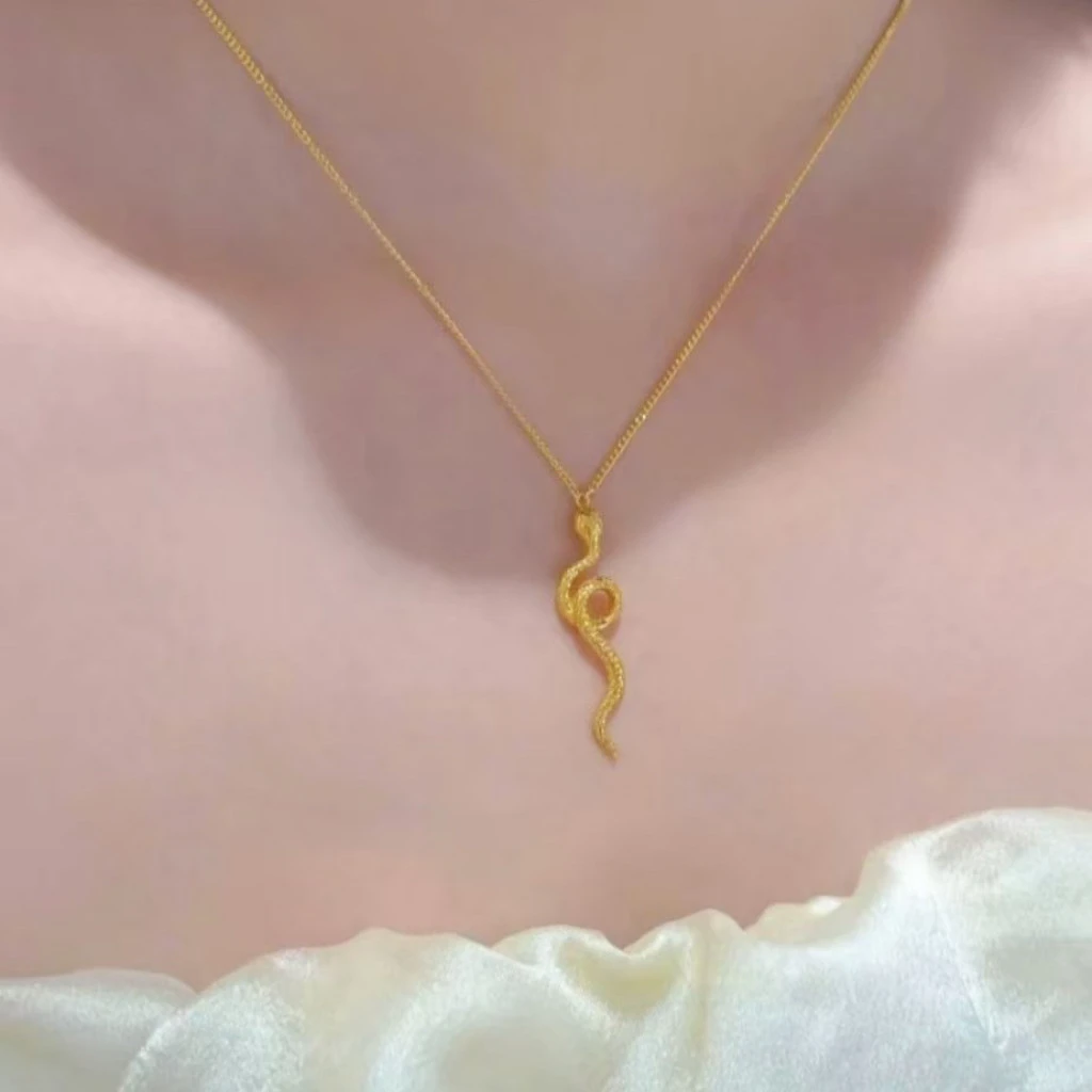 坠链均足银 灵蛇女士套链