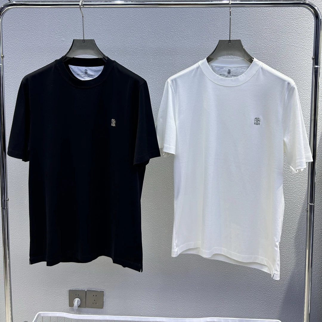 全新未使用Brunello Cucinelli BC M0B137444G 经典小标刺短袖T恤