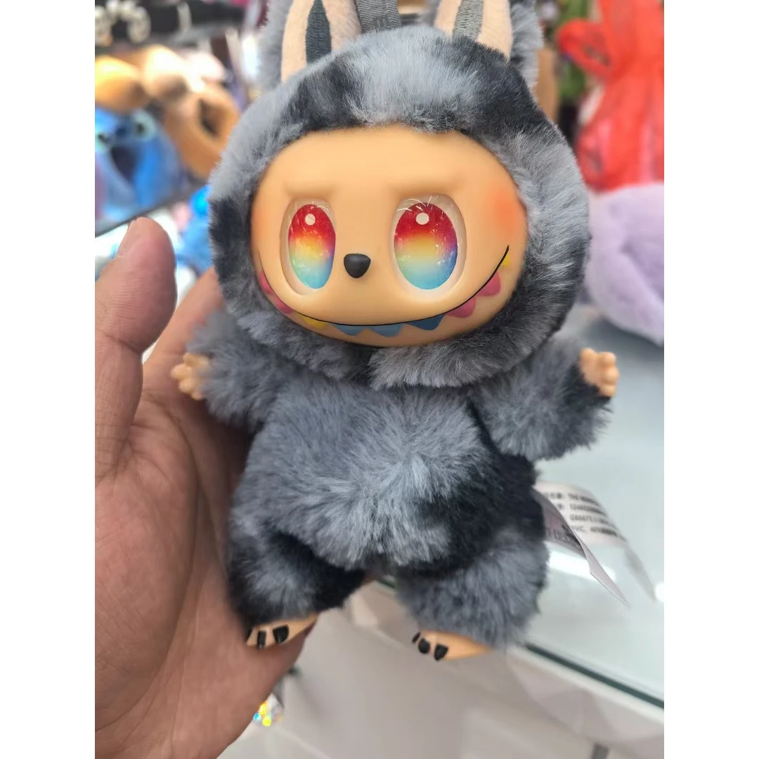 拉布labulabu盲盒三代潮玩公仔渐变色玩偶布布网红搪胶毛绒玩偶