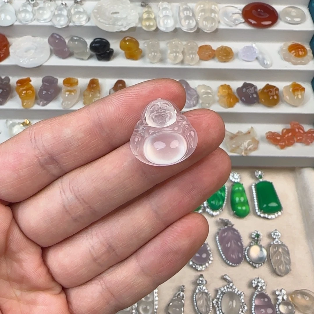 山***雨玛瑙/玉髓未镶嵌颈饰