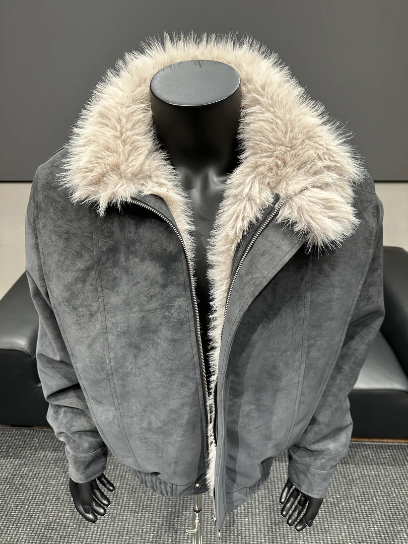 美式潮牌座山雕棉服男加绒加棉加厚棉服宽松保暖休闲秋冬夹克