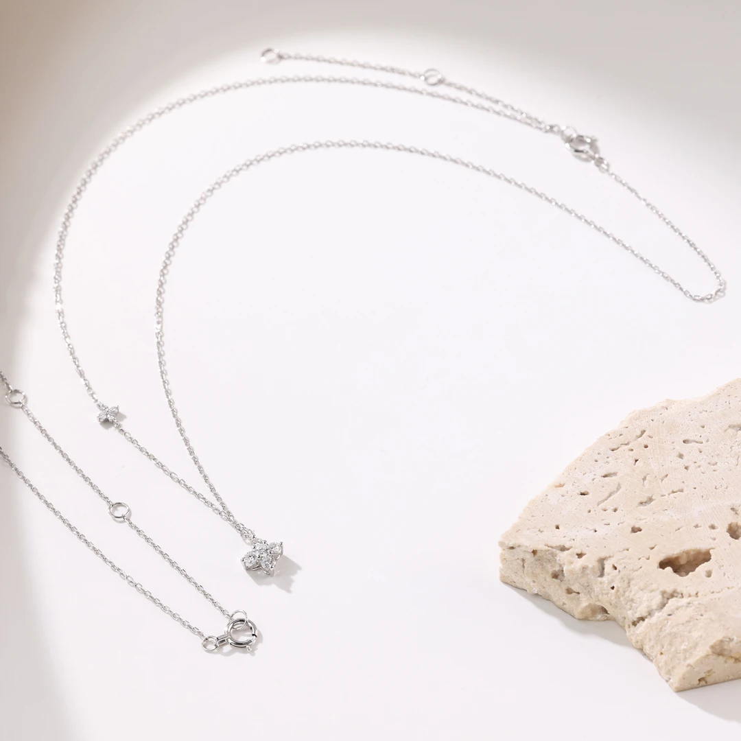 【举石臻选】TA10-1204-021钻石铂金项链（一件/长约40+5cm）H