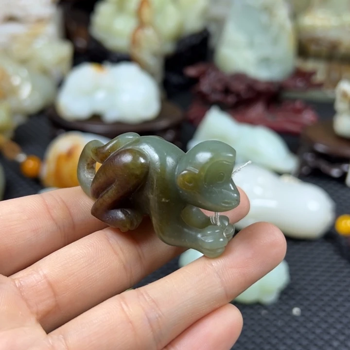 和田玉未镶嵌挂件用****3