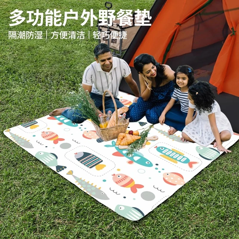 野餐垫防潮垫加厚户外便携春游垫子野炊防水露营垫帐篷内垫沙滩垫