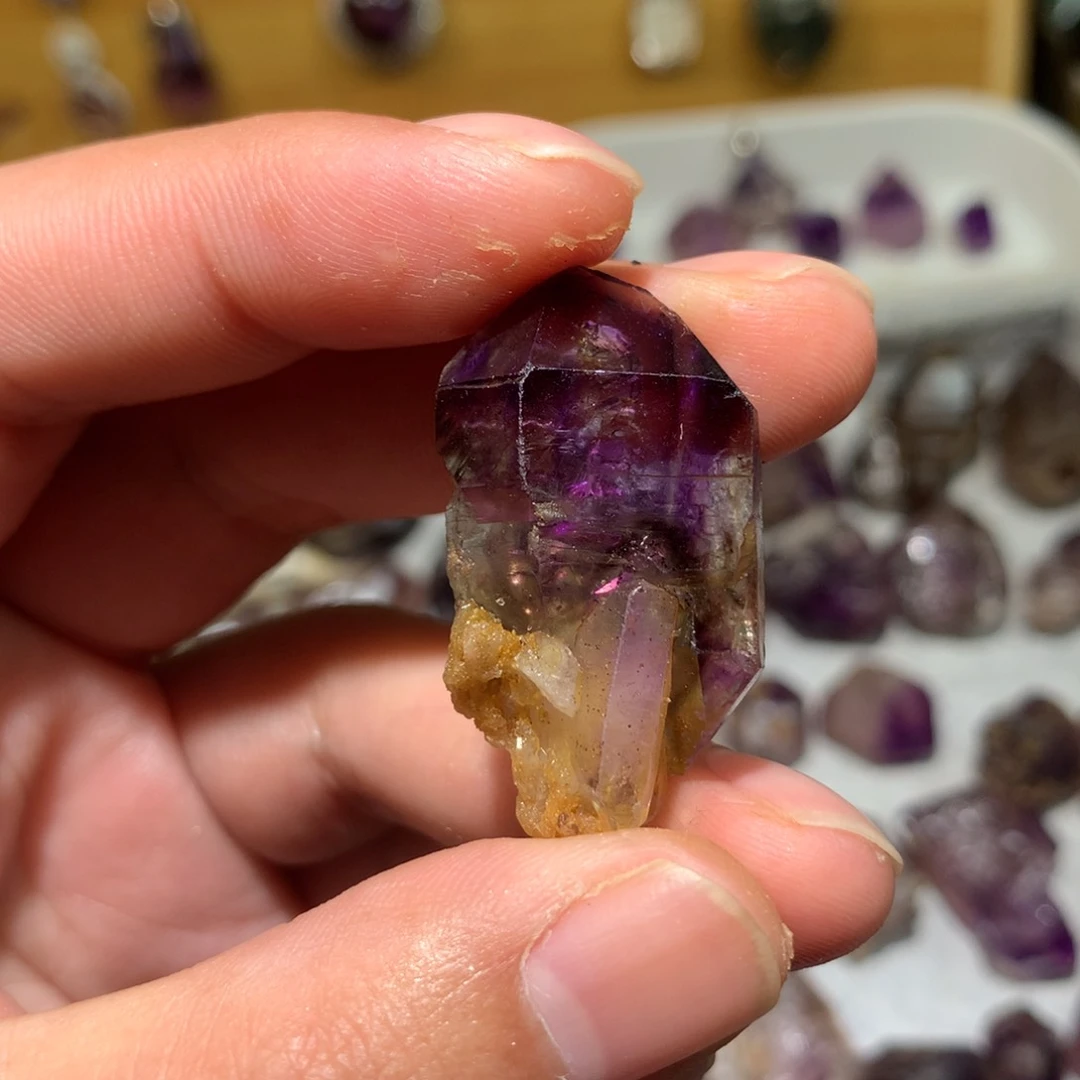 水晶紫水晶超七未镶嵌C****l