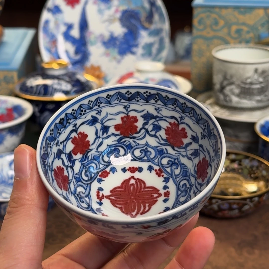 纯手工手绘陶瓷茶具微瑕