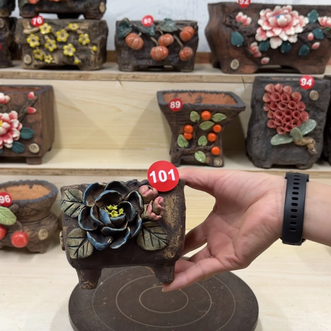 【闪购商品】紫砂花盆101号内口9外高9