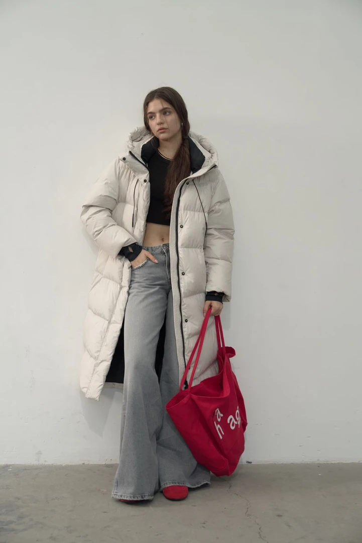 MBCC # 90白鸭绒中长款羽绒服# 615