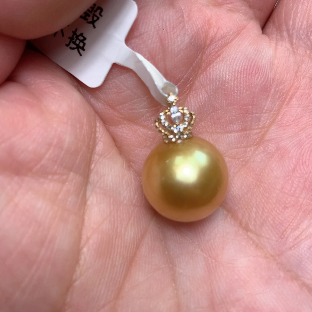 海水珍珠18K金镶嵌颈饰