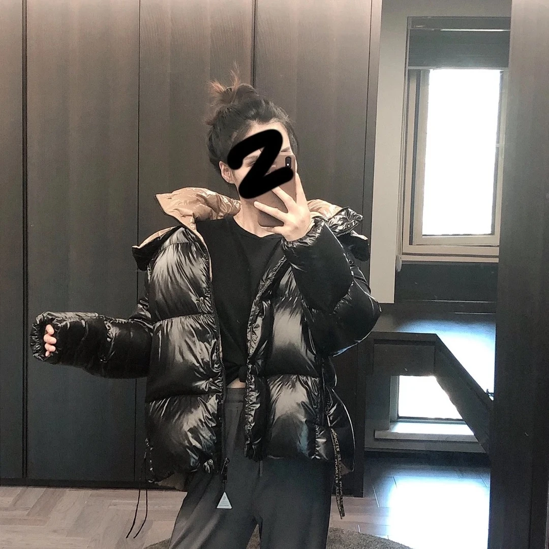 未使用 MONCLER 003746 Parana系列纯色漆面舒适保暖羽绒服 4码