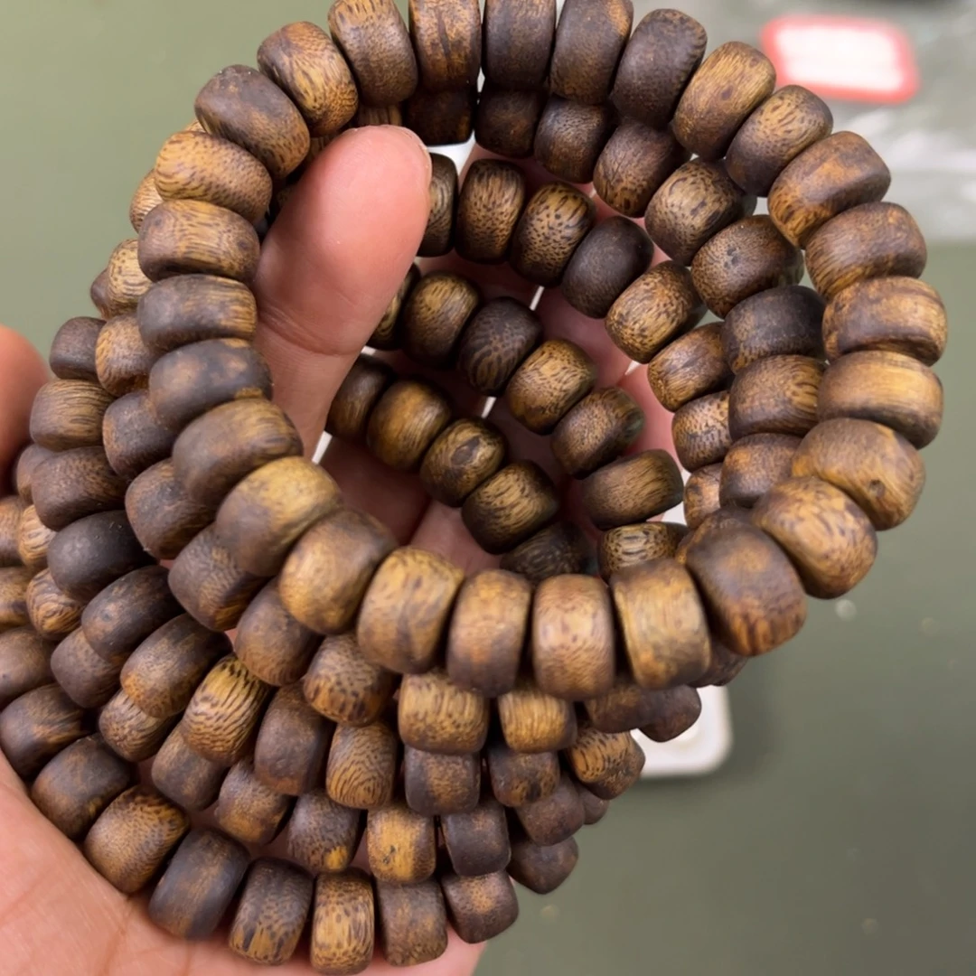 沉香手串张勺子算盘珠卡1.2/13g单圈多样性发一