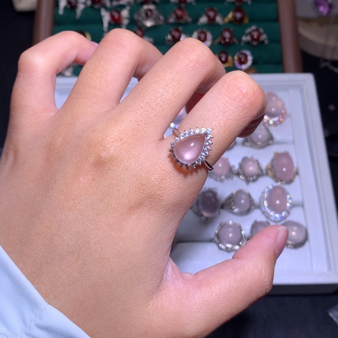 【闪购商品】银S925镶嵌戒指水晶