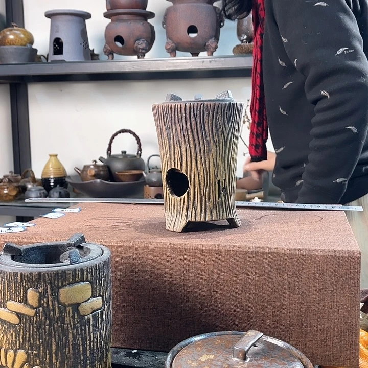 紫泥茶壶紫砂粗陶茶器