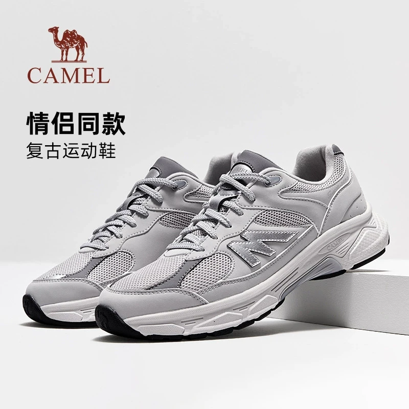 【骆驼1930M】户外复古运动鞋2025春新款情侣款厚底百搭休闲慢跑鞋
