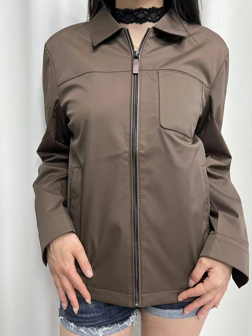 高端轻奢商务男装翻领夹克7237