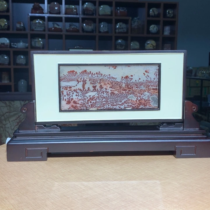 ，广西国画石摆件，收藏观赏