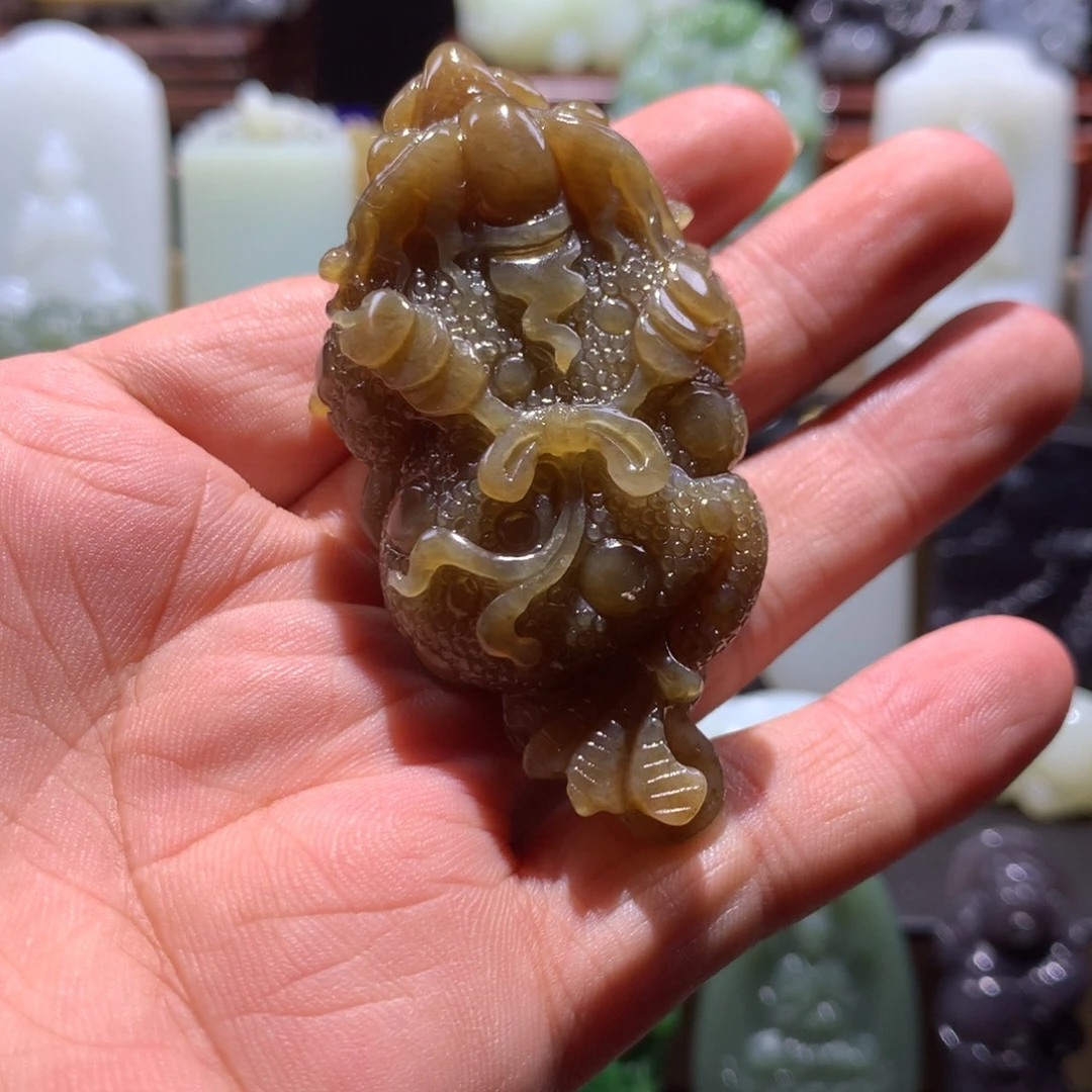 和田玉未镶嵌挂件