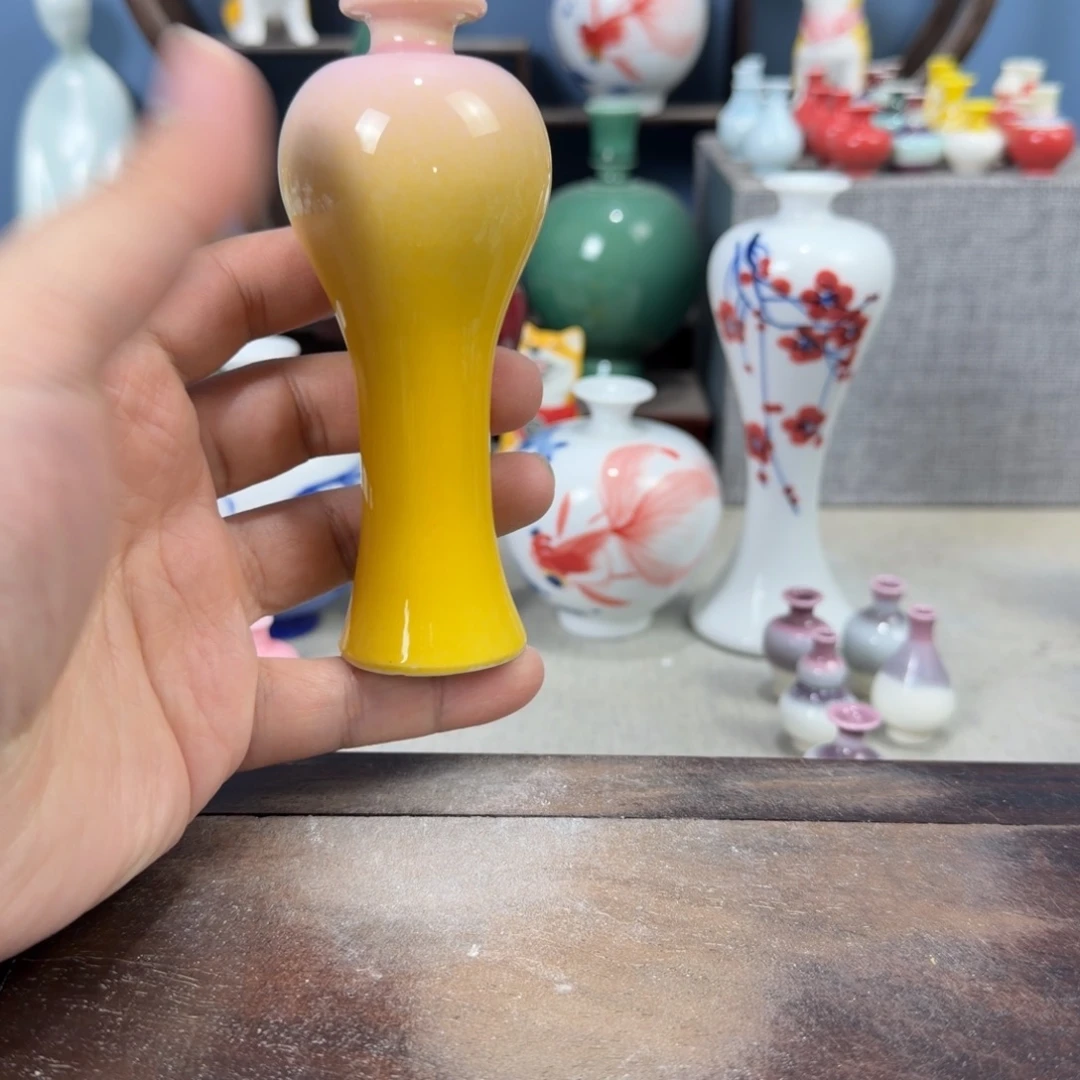 陶瓷手工小花器摆件