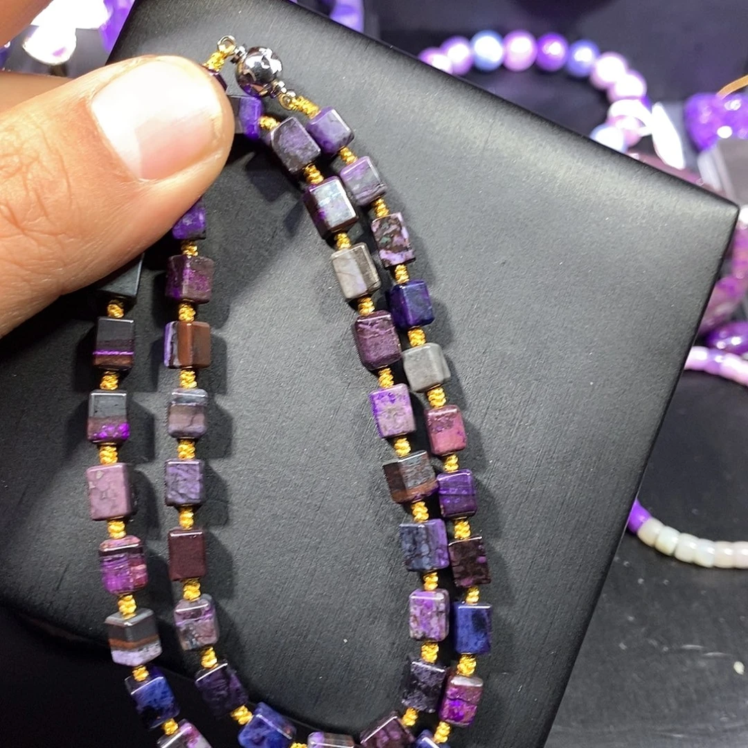 苏纪石（舒俱来）未镶嵌南非舒俱来方糖项链