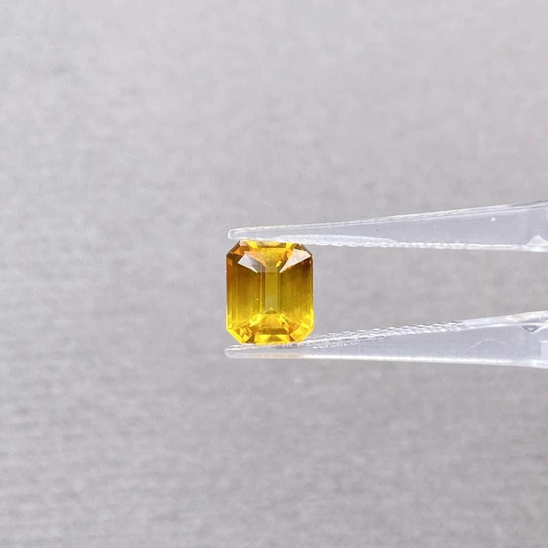 FJ-2.05ct八角形黄色金丝蓝宝石裸石01228550