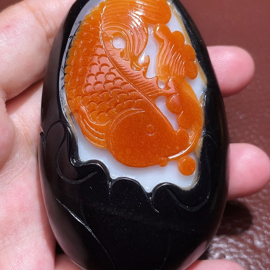 和田玉未镶嵌颈饰心**神