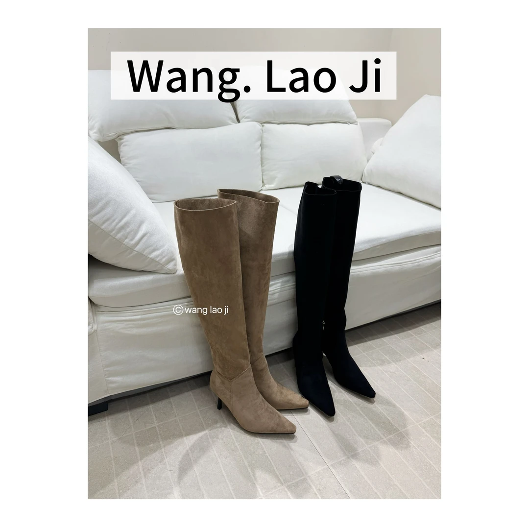 （王老急）706-3加绒长靴过膝