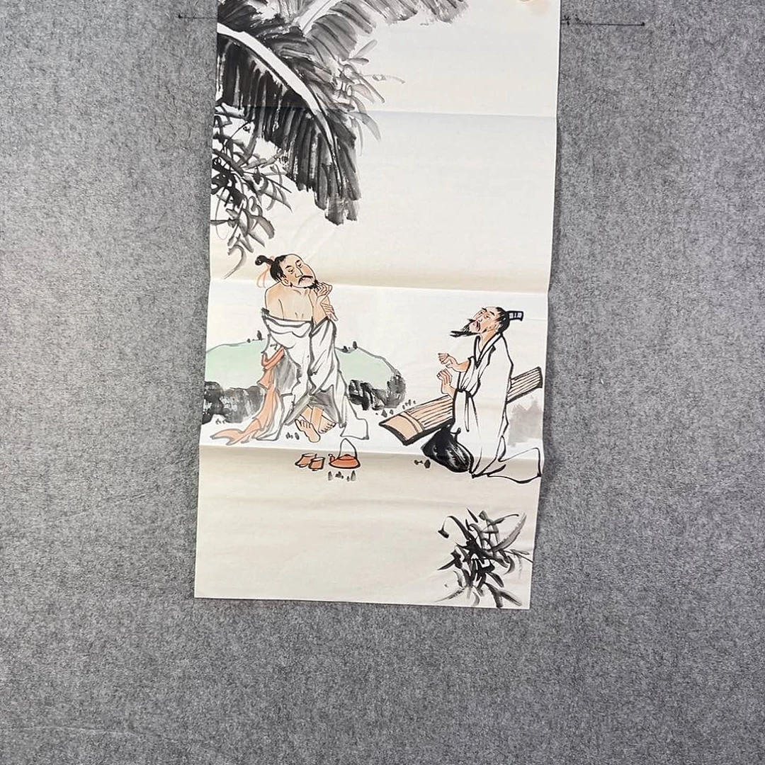 国画862 花鸟在树丛的顶端鸣叫叫声响