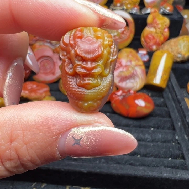 玛瑙/玉髓未镶嵌战国红