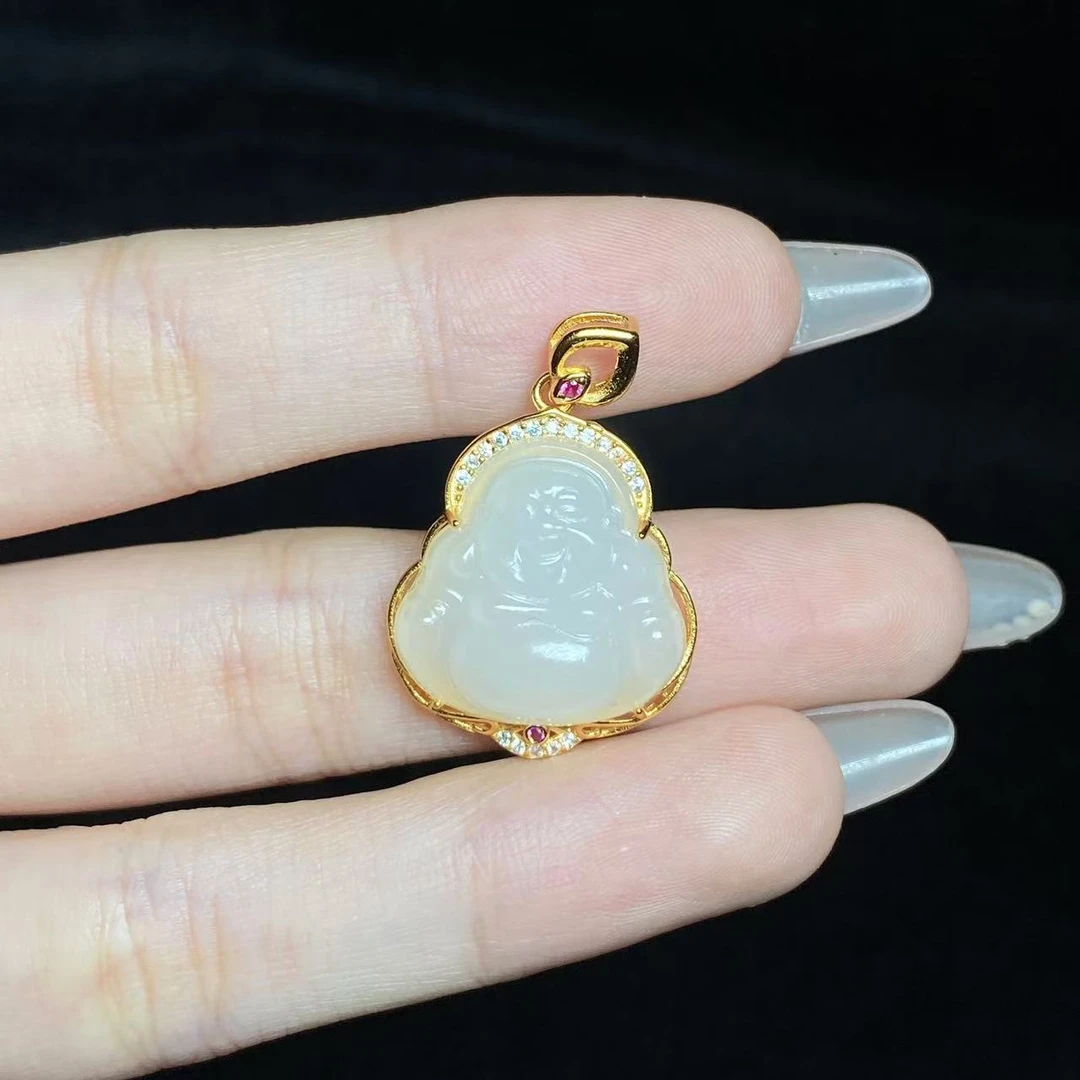 【小北好物】S925银和田玉吊坠约17*17mm【多样性发一件】 QH220X277