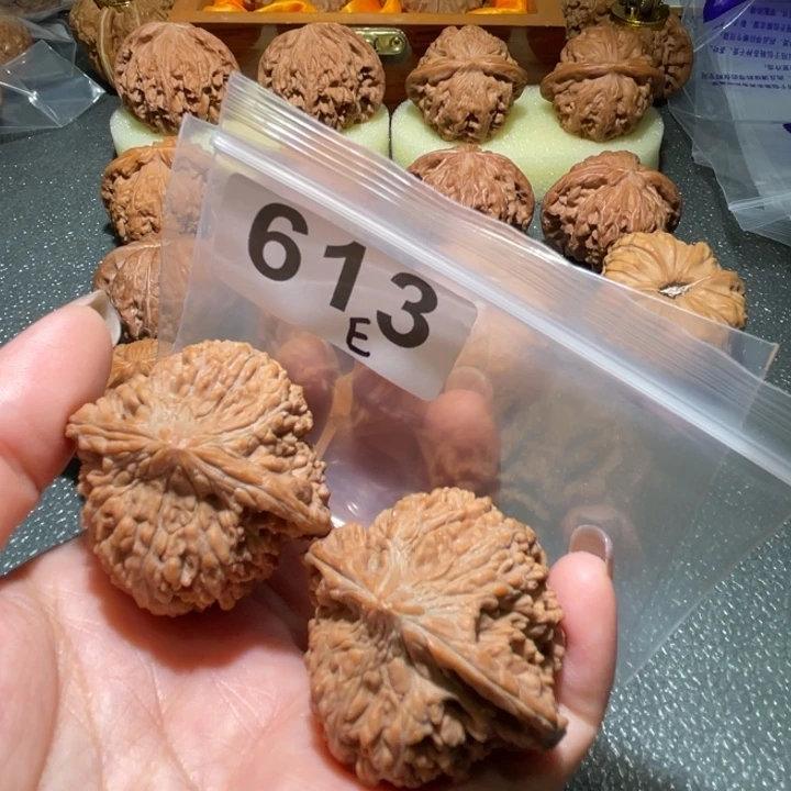 淡***写文玩核桃把件满天星41