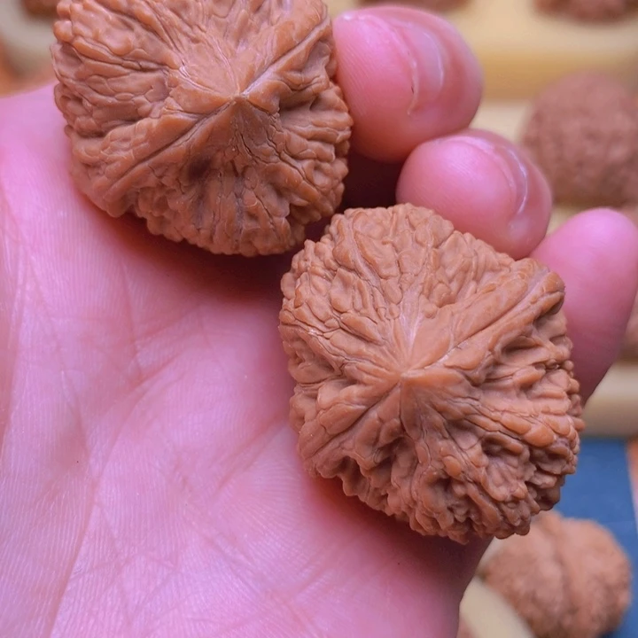 把件文玩核桃边34肚39全品粗筋大蒜头