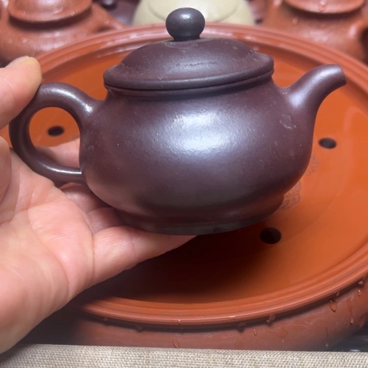 紫砂茶壶宜兴原矿石红