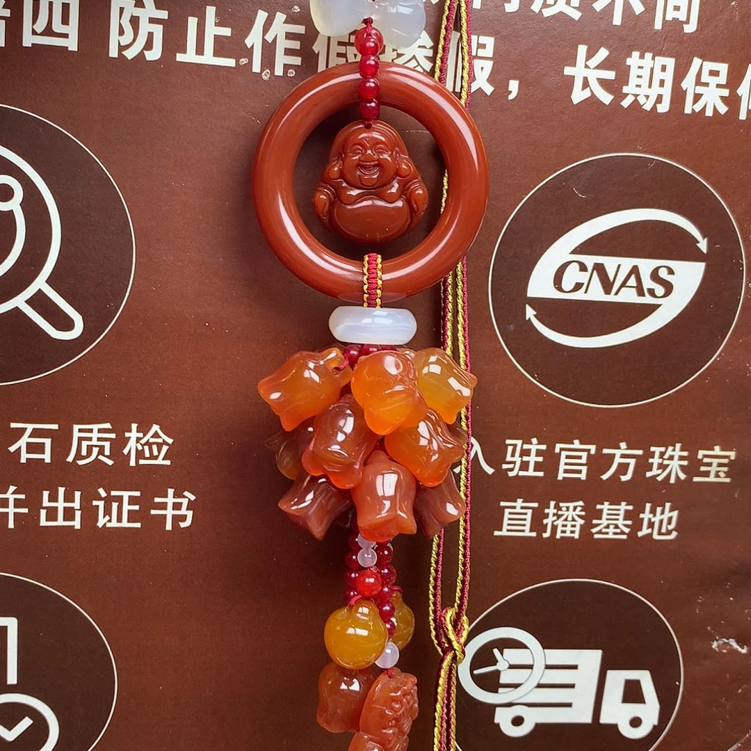 玛瑙/玉髓未镶嵌车挂