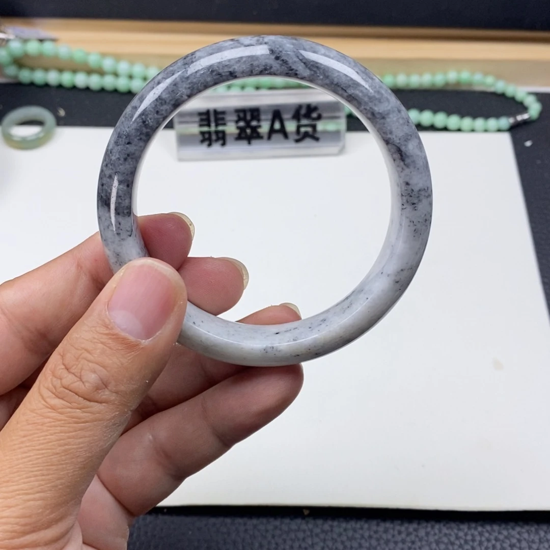 翡翠未镶嵌手镯59.3