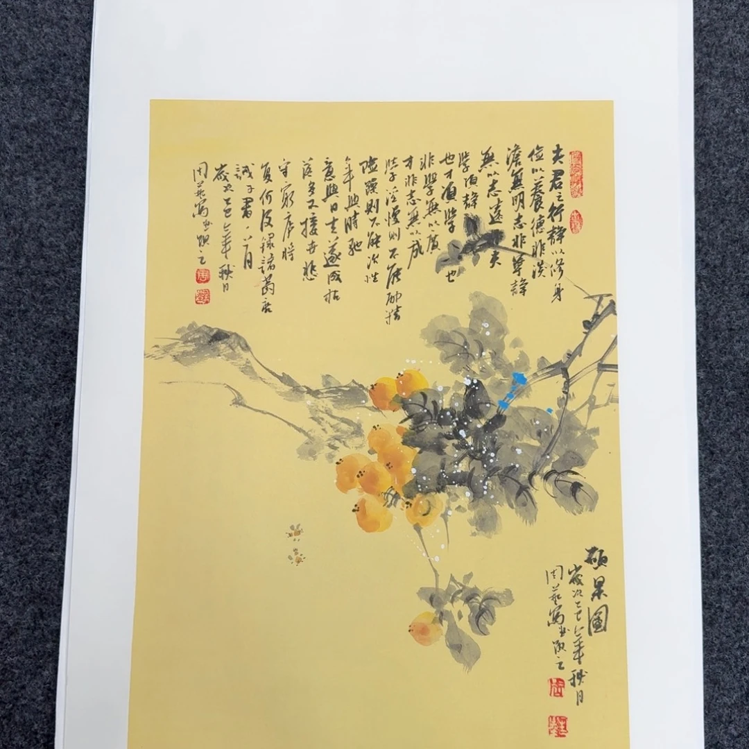国画纯手绘山水花鸟作品