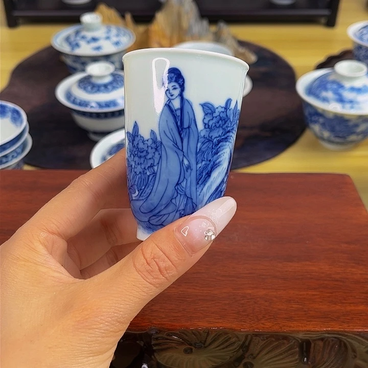 礼域景手工手绘茶具微瑕