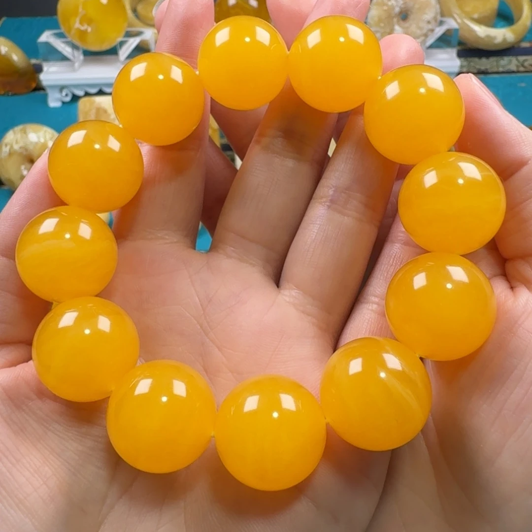 未镶嵌蜜蜡手链同料