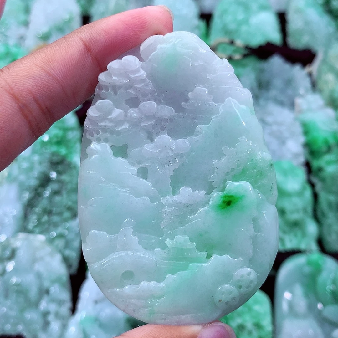 翡翠未镶嵌吊坠(不含链)