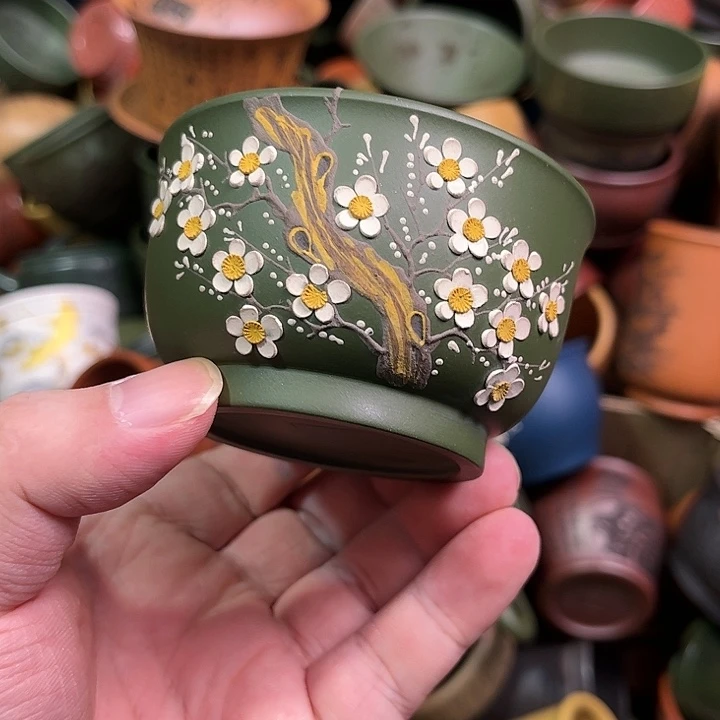 紫砂茶杯全手工紫砂主人杯