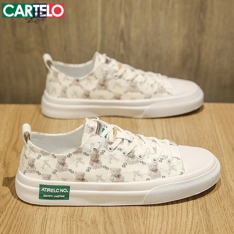 卡帝乐鳄鱼帆布鞋休闲鞋男士鞋子30-45岁秋季新款冰丝平底鞋男款