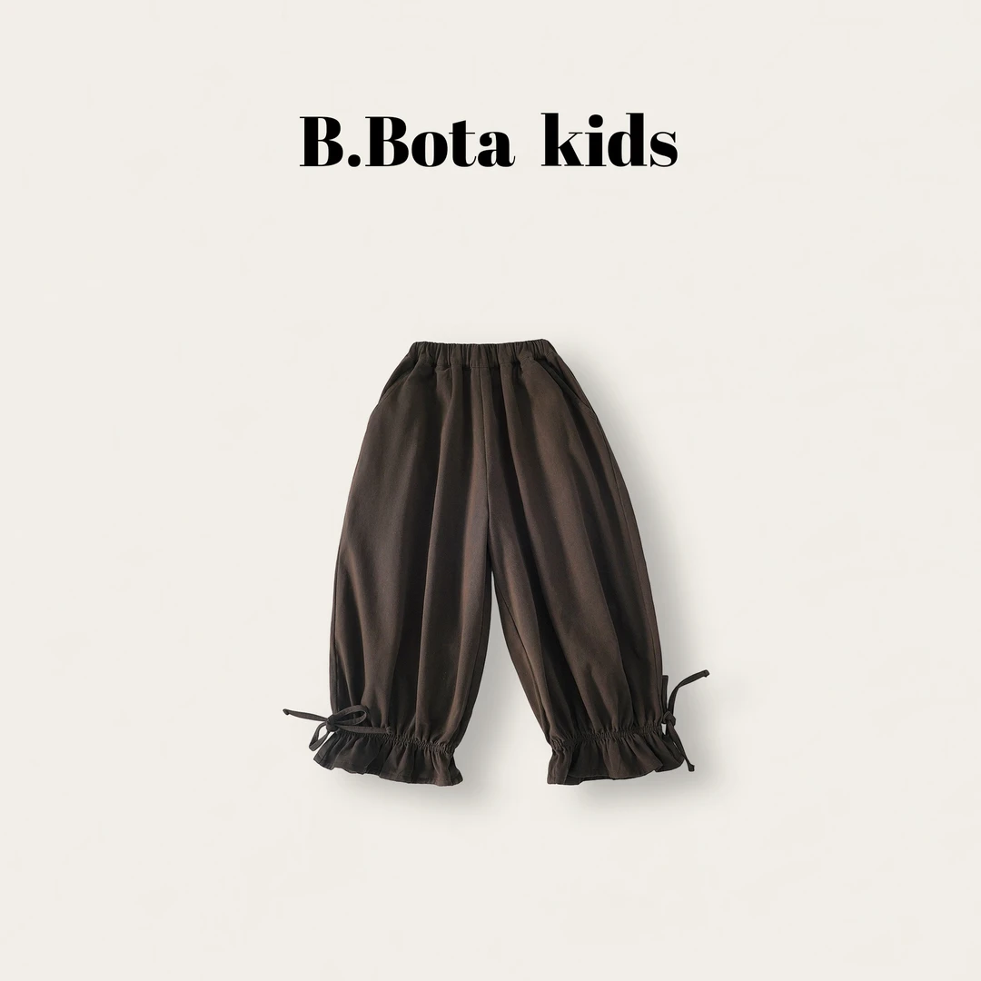 2025秋款儿童简约收口宽松休闲裤-bt6629