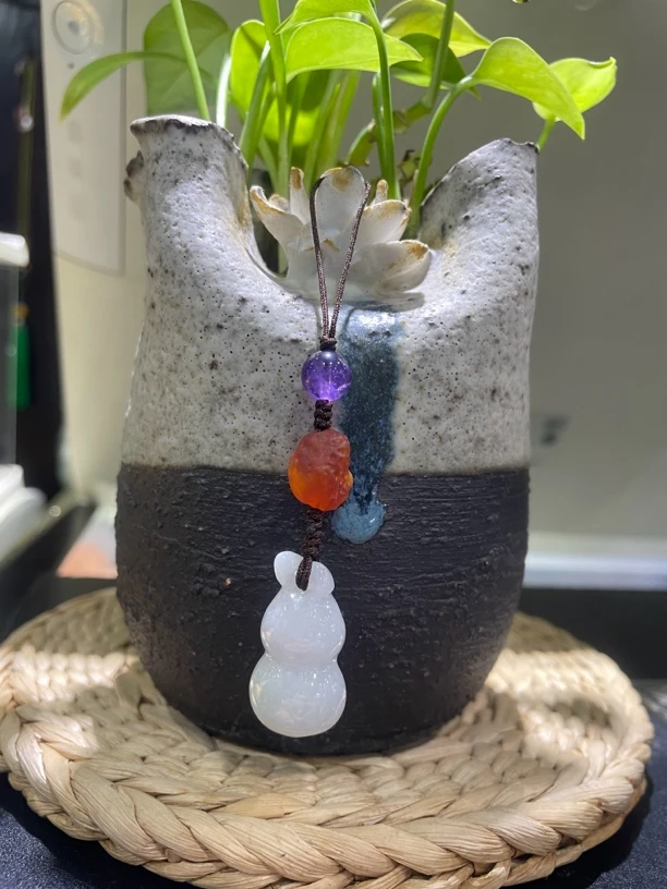 天然A货翡翠葫芦挂件随机发货