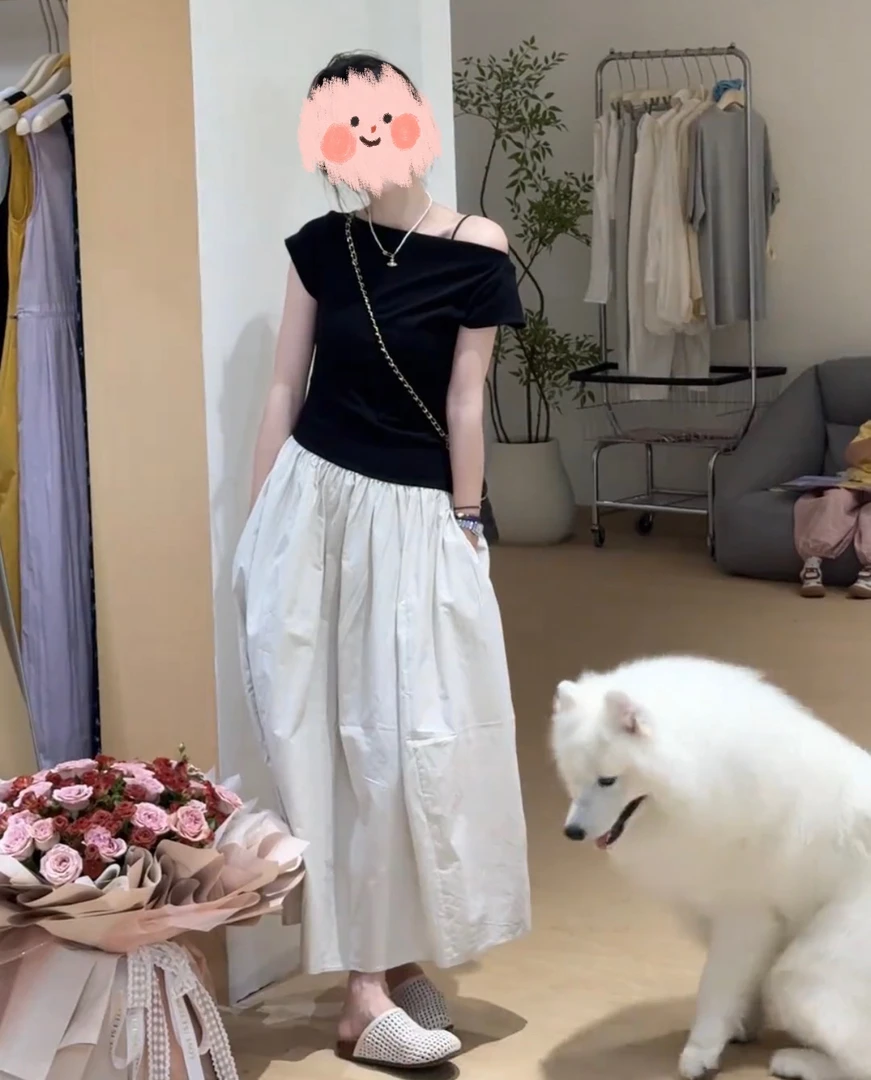 夏季新款韩系显瘦简约设计感百搭气质连衣裙