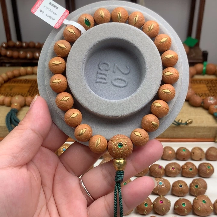 凤眼菩提吊坠手串