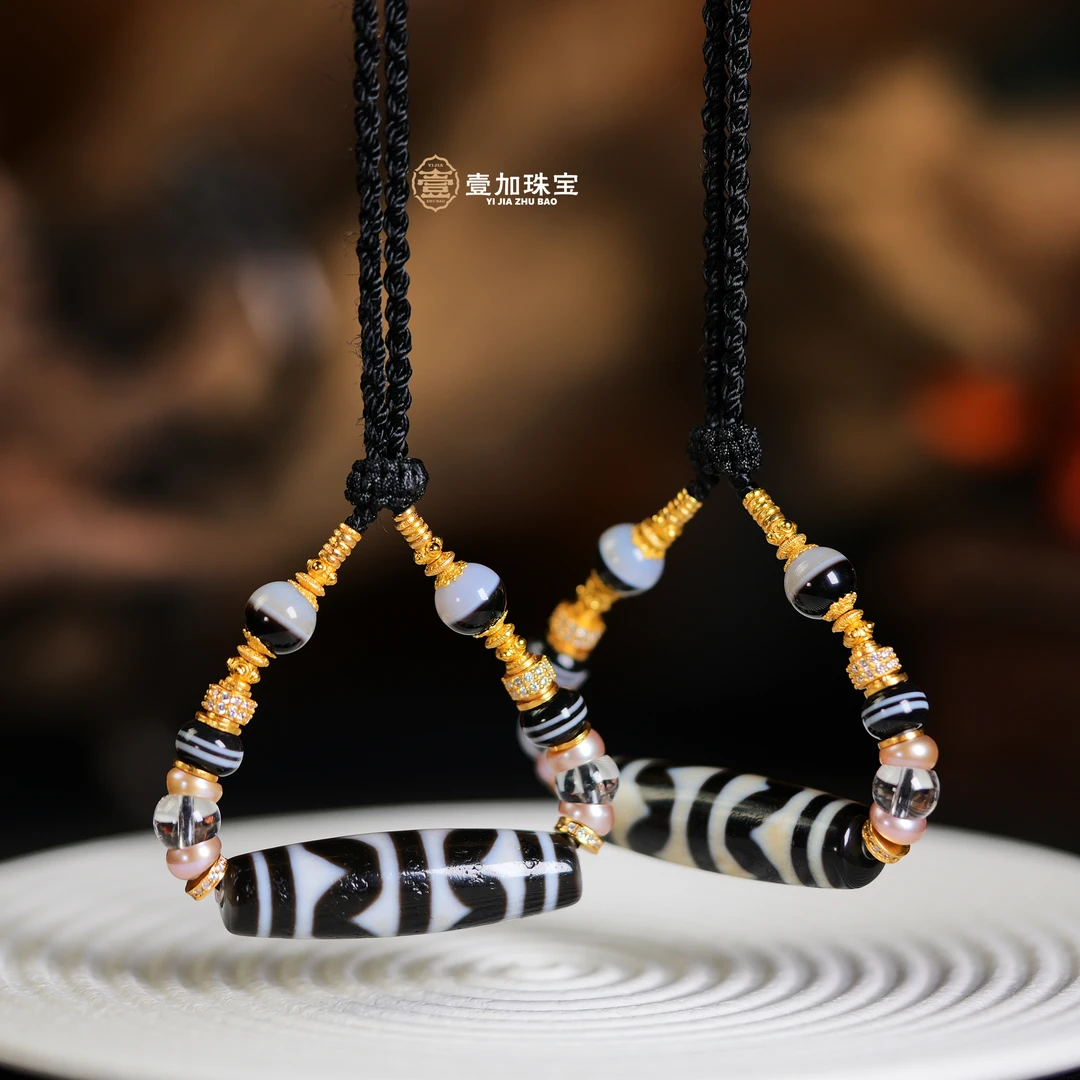 壹加林妹妹 | 玛瑙防伪标双牙牙锁骨链多样性发一