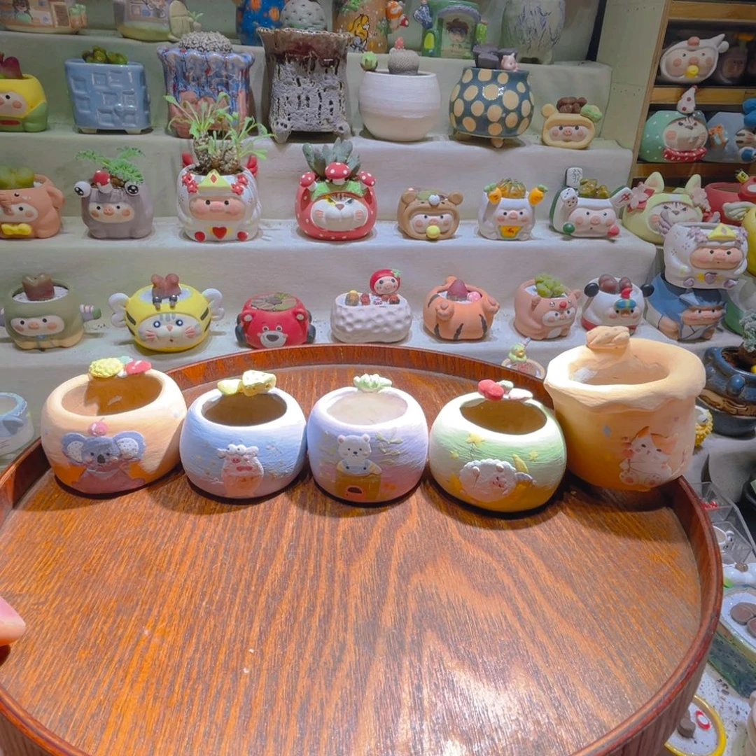061纯手工制作重工盆盆38一只