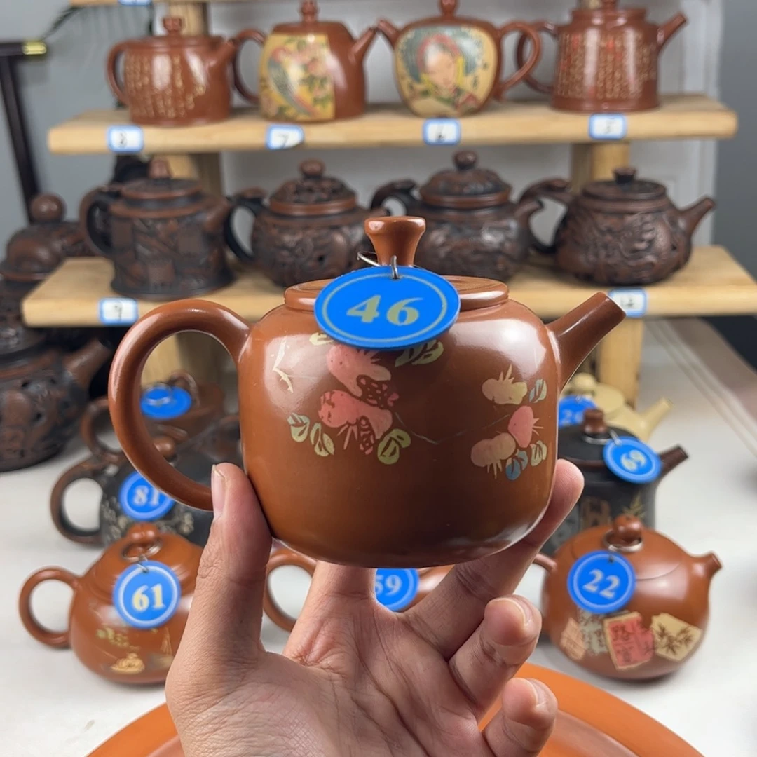 壶240cc 建水紫陶全手工制作，老匠人传承手艺