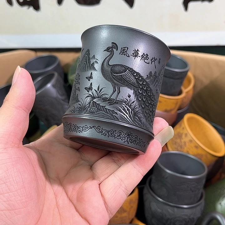 茶杯紫砂全手工紫砂主人杯